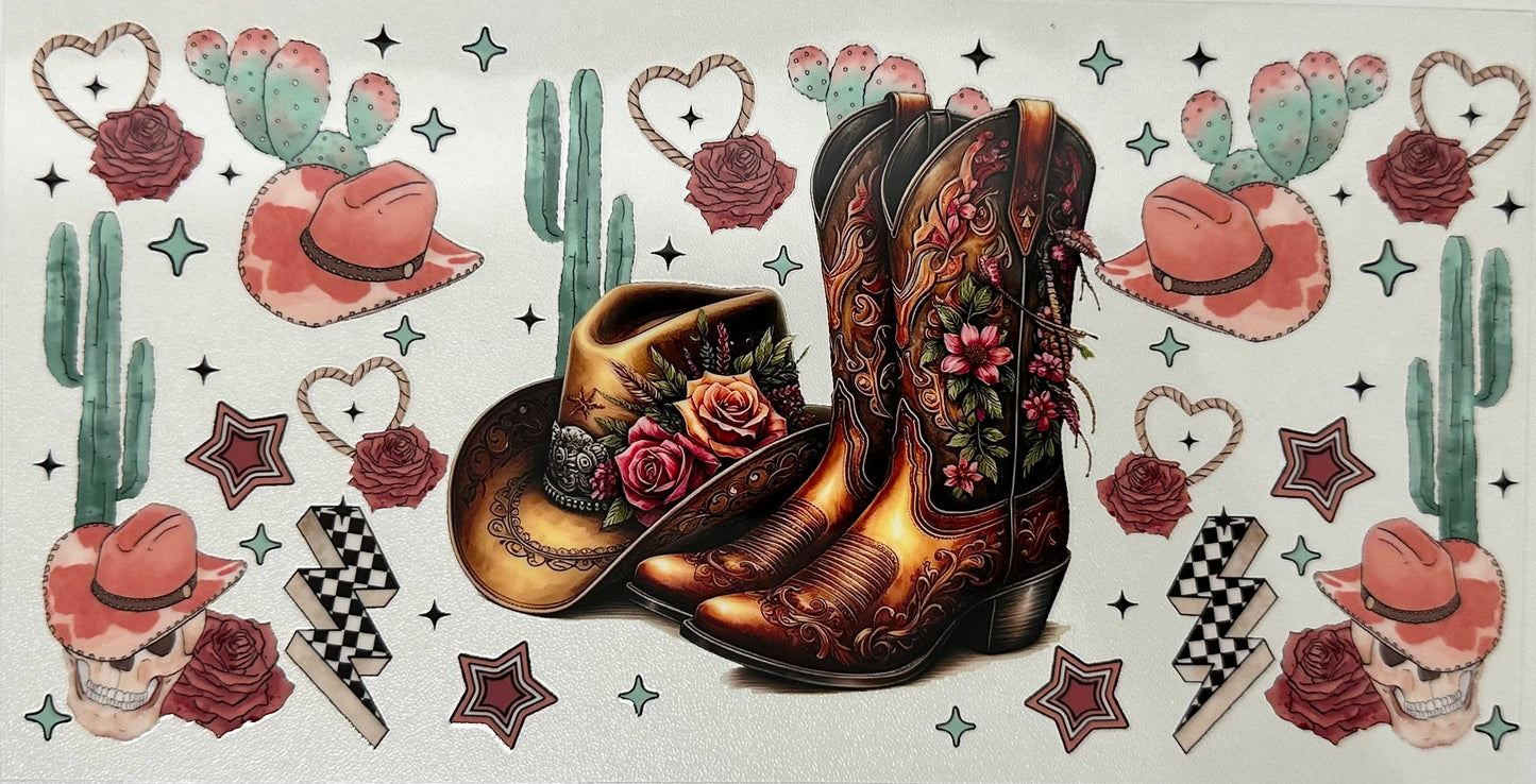 Punchy Cowgirl Hat & Boots